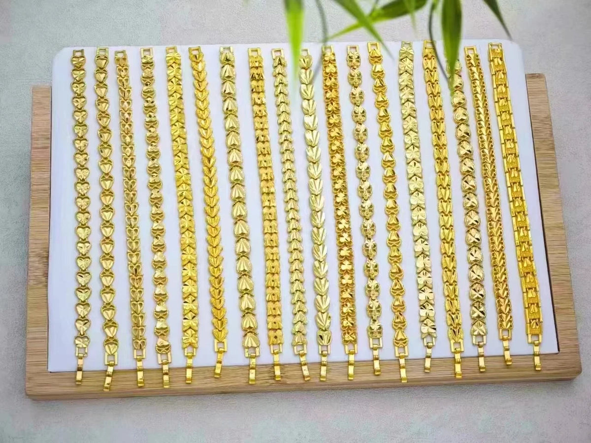 Bracelet en or jaune pour Homme imperméable et antirouille pour Poignet