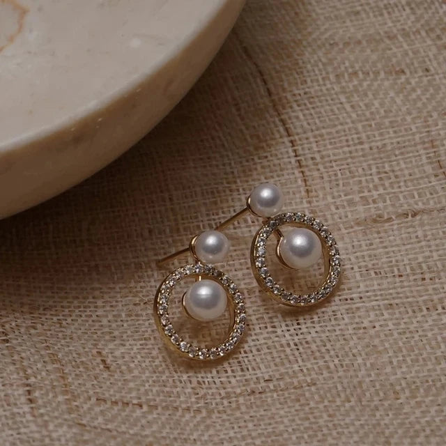 Hochwertiger 14-karätiger Goldschmuck Echte Goldohrringe Luxuriöse gedrehte Ohrstecker für Damen Brincos Pendientes Schmuck