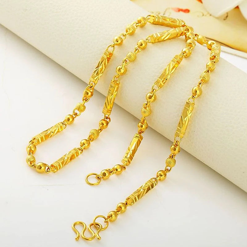 Echtes 18-karätiges Gold
Vergoldete Halskette
Goldfarbene Halskette
Dominante Mode
Trendiger Anhänger, Geschenk für Herren
