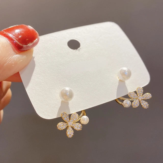 Hochwertiger 14-karätiger Goldschmuck Echte Goldohrringe Luxuriöse gedrehte Ohrstecker für Damen Brincos Pendientes Schmuck