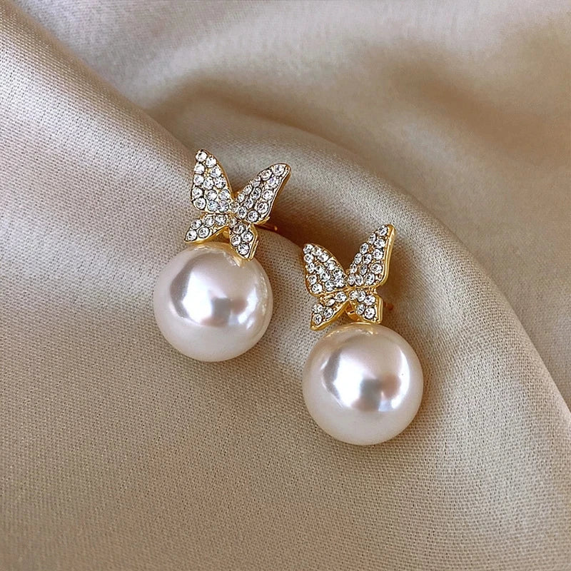 Hochwertiger 14-karätiger Goldschmuck Echte Goldohrringe Luxuriöse gedrehte Ohrstecker für Damen Brincos Pendientes Schmuck